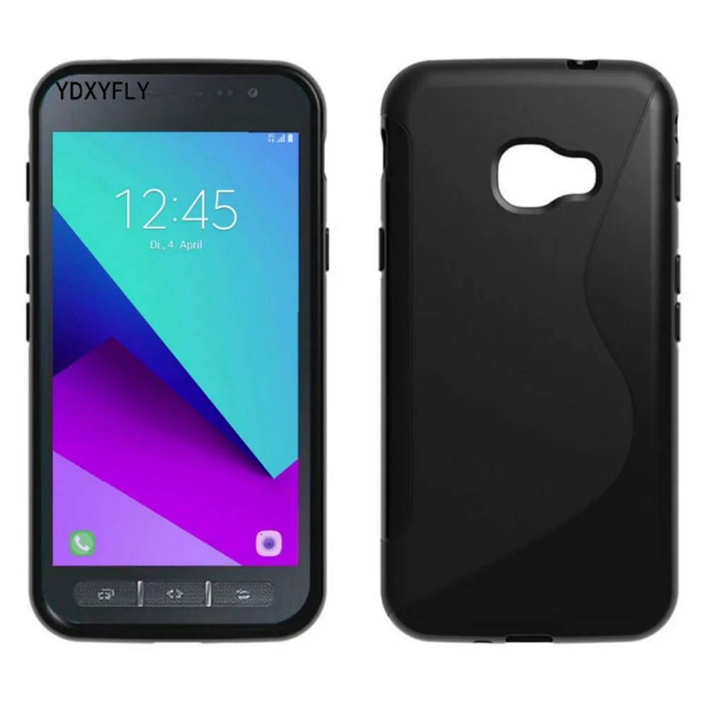 Нескользящий гибкий чехол для Samsung Galaxy Xcover 3 G388F силиконовый S LINE TPU резиновый