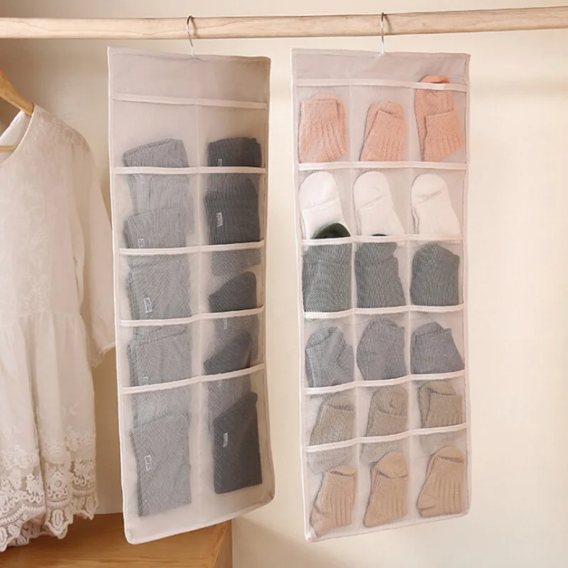 Multifunction Underwear Sorting Storage Bag Door Wall Hanging Closet Organizer Waterproof Home Wardrobe Bags|Подвесные