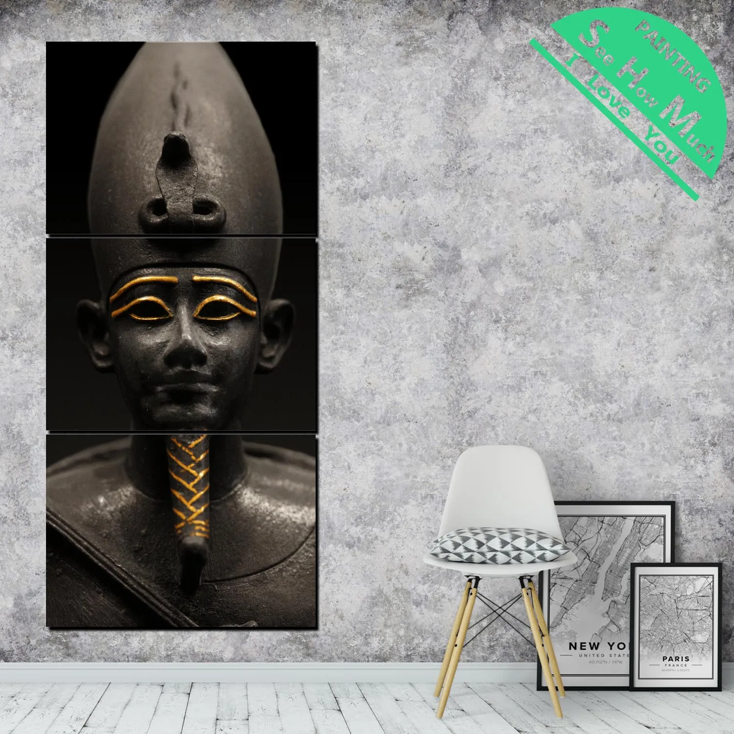 

3 Piece A Ruler of Ancient Egypt Canvas Art Decorative Pictures Wall Poster Modern Wall Pictures Posters and Prints Artwork