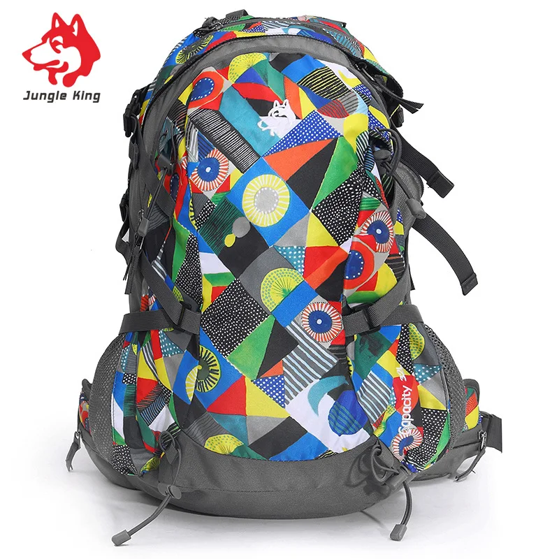 Jungle King new outdoor professional mountaineering bag sled dog shoulder bag 32L mountaineering bag camping camper walking