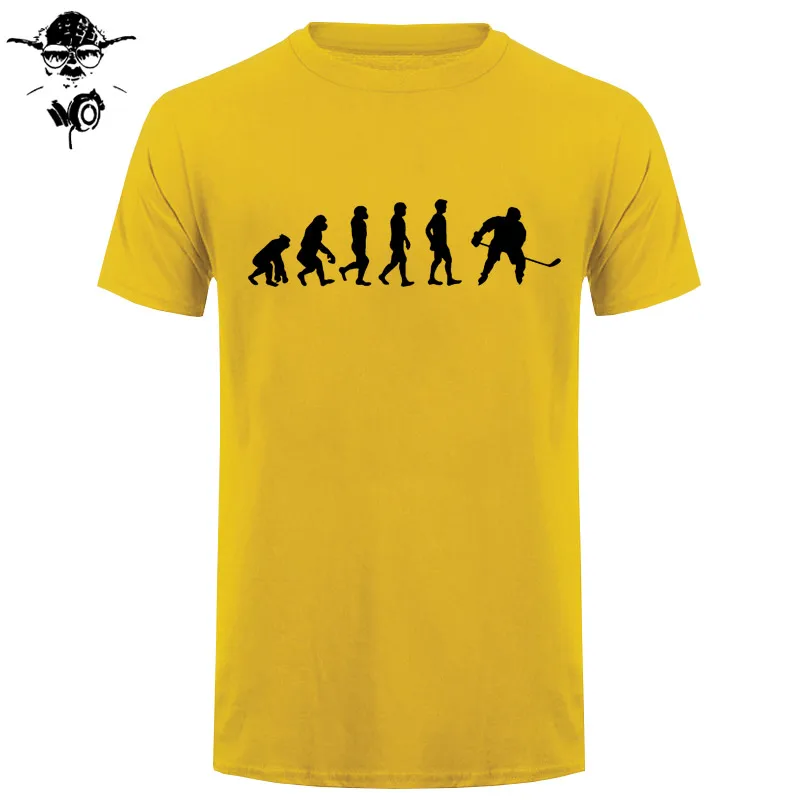 Evolution Of Ice Hockeyer, Молодежный топ, Клубная хлопковая футболка, забавные подарки на день рождения для ледяного хоккейного игрока, Мужская футболка с коротким рукавом, футболка