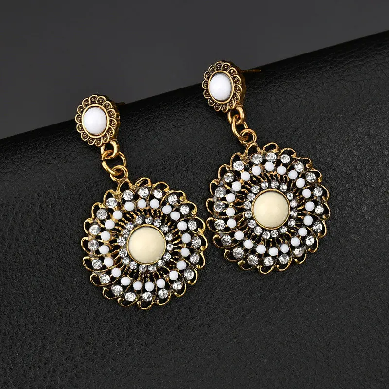 Женские серьги капельки Terreau Kathy геометрические в ретро стиле с кристаллами|earrings for women|fashion earrings womenearrings women