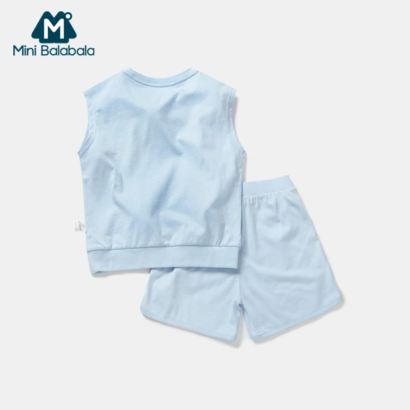 Мини-костюм для мальчиков: жилет + шорты новая летняя детская одежда 2019 года