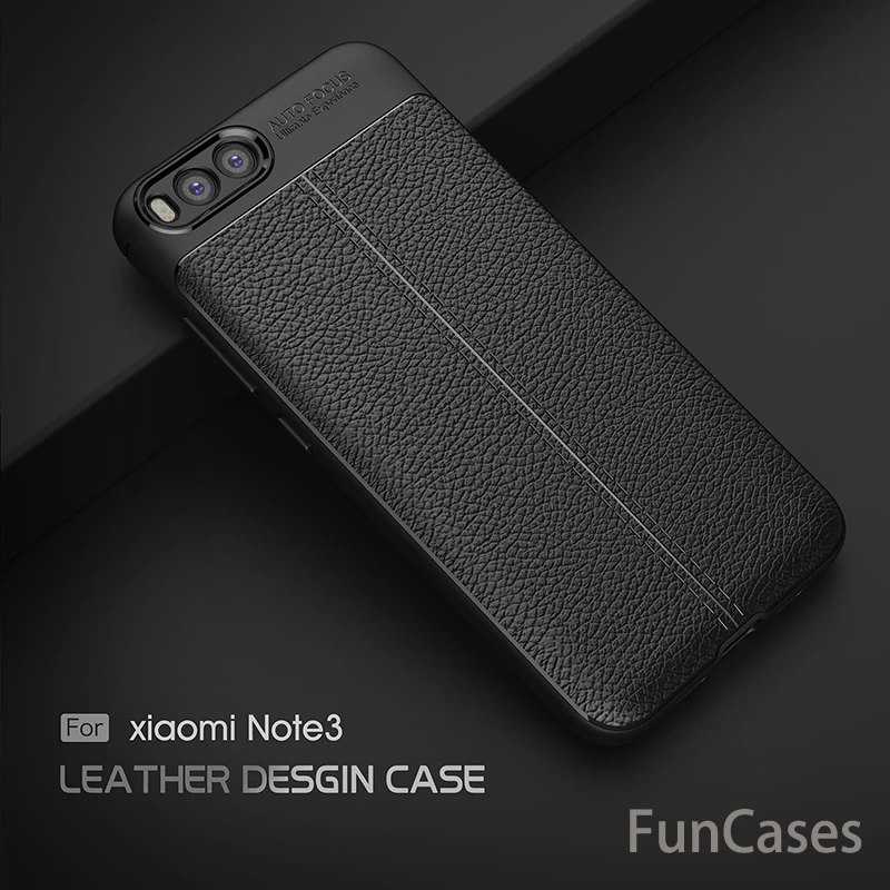 Для Xiaomi Mi Note 3 чехол 5 дюймов роскошный Ультратонкий Мягкий ТПУ кожаный для