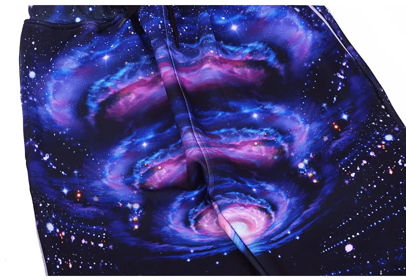3D Звезда печати Jogger Мода Galaxy Брюки для девочек мужчин бекон кошка пространство