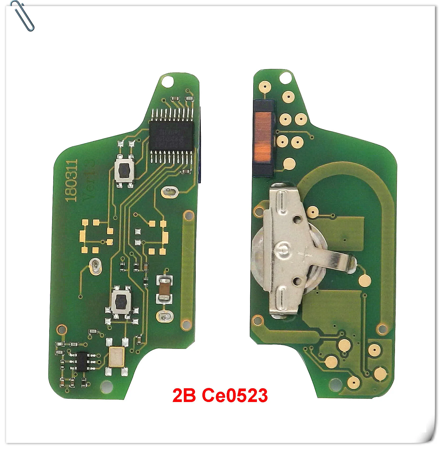 2B CE523 Jingyuqin 10p дистанционного ASK/FSK клавишной панелью для peugeot 207 307 308 407 607 807 для Citroen C2 C3 C4 C5 C6 CE523 CE536 7941 7946 Id46 - Цвет: 2B CE523