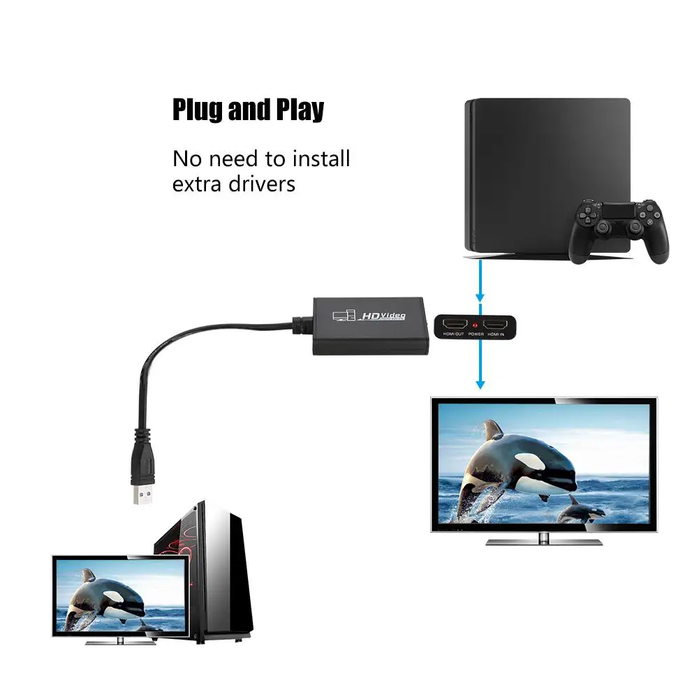 2019 HD Video Capture Card USB 3.0 1080P High Speed for Live Game | Компьютеры и офис