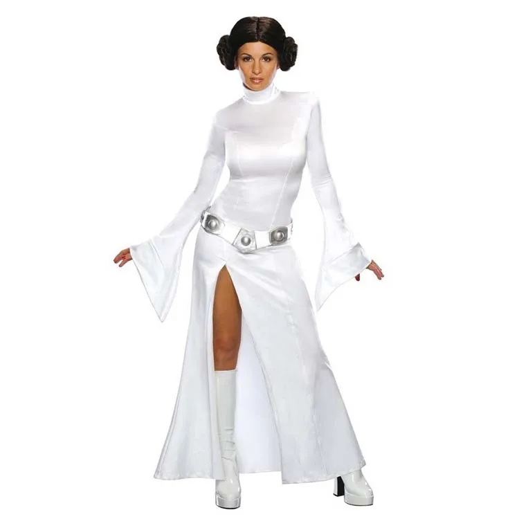 Звездные войны Alderaan принцесса Leia органа белое платье Solo Платье Пояс Костюм для