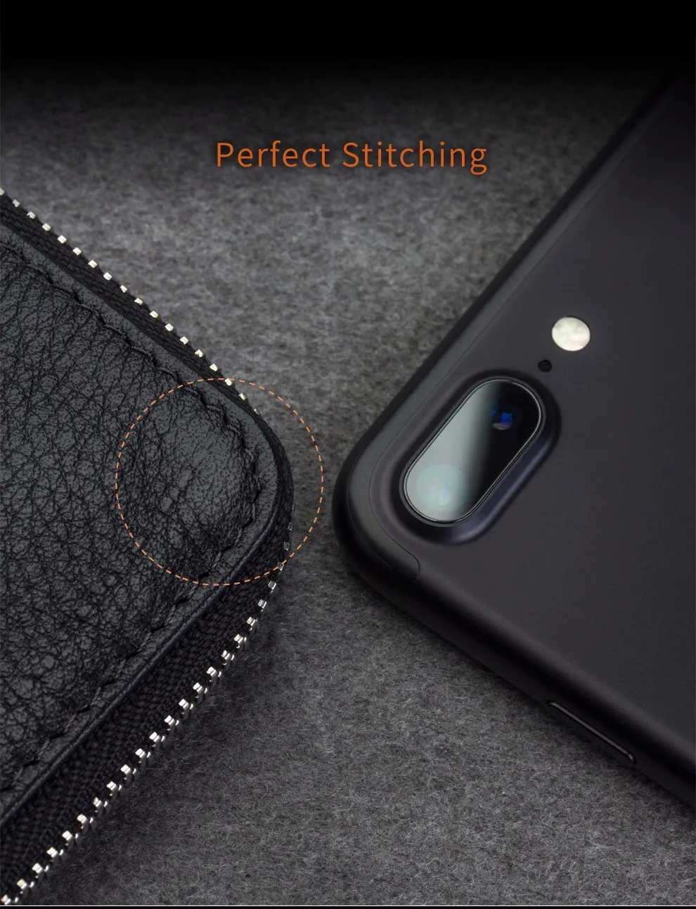 QIALINO кошелек чехол для iphone 7 и iphone 7 plus ручной работы из натуральной кожи чехол для iphone 6s слоты для карт 4,7/5,5 дюймов