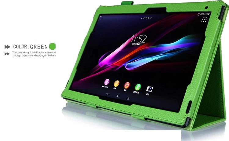 Флип-чехол из искусственной кожи для планшета sony Xperia Tablet Z Z1 10," SGP311 SGP312 SGP321 защитные кейсы-оболочки