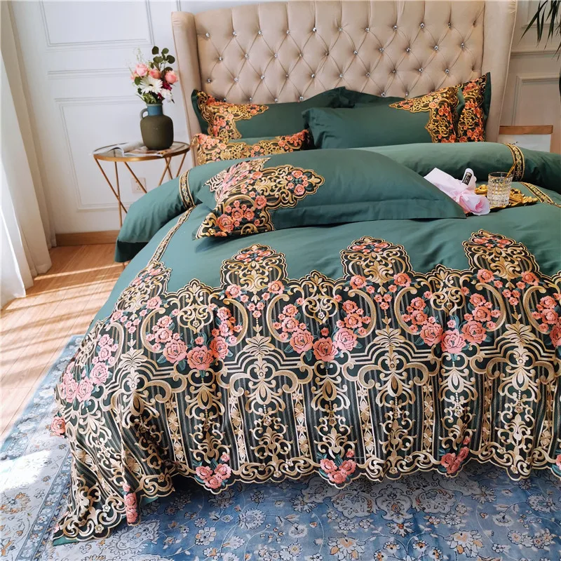 Новый Роскошный Королевский Свадебный Комплект постельного белья из