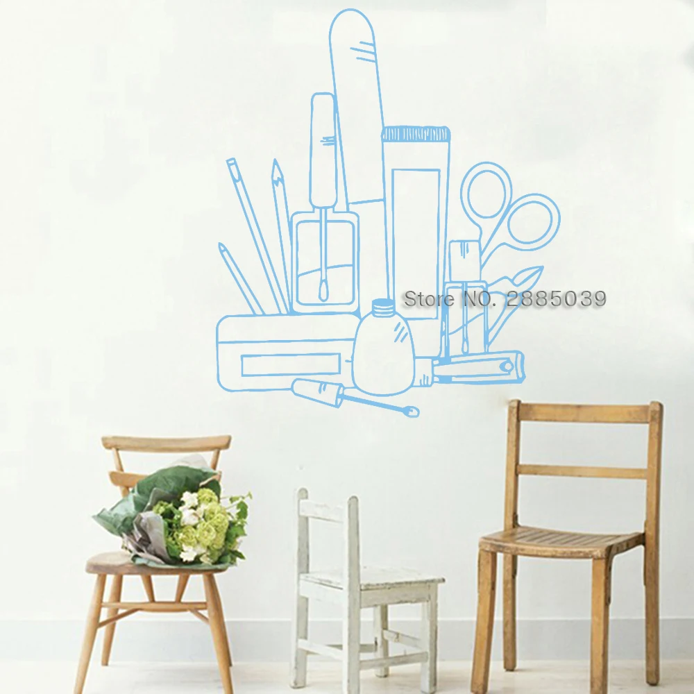 Стикеры для салона красоты художественный Декор на стену вывеска лак маникюра