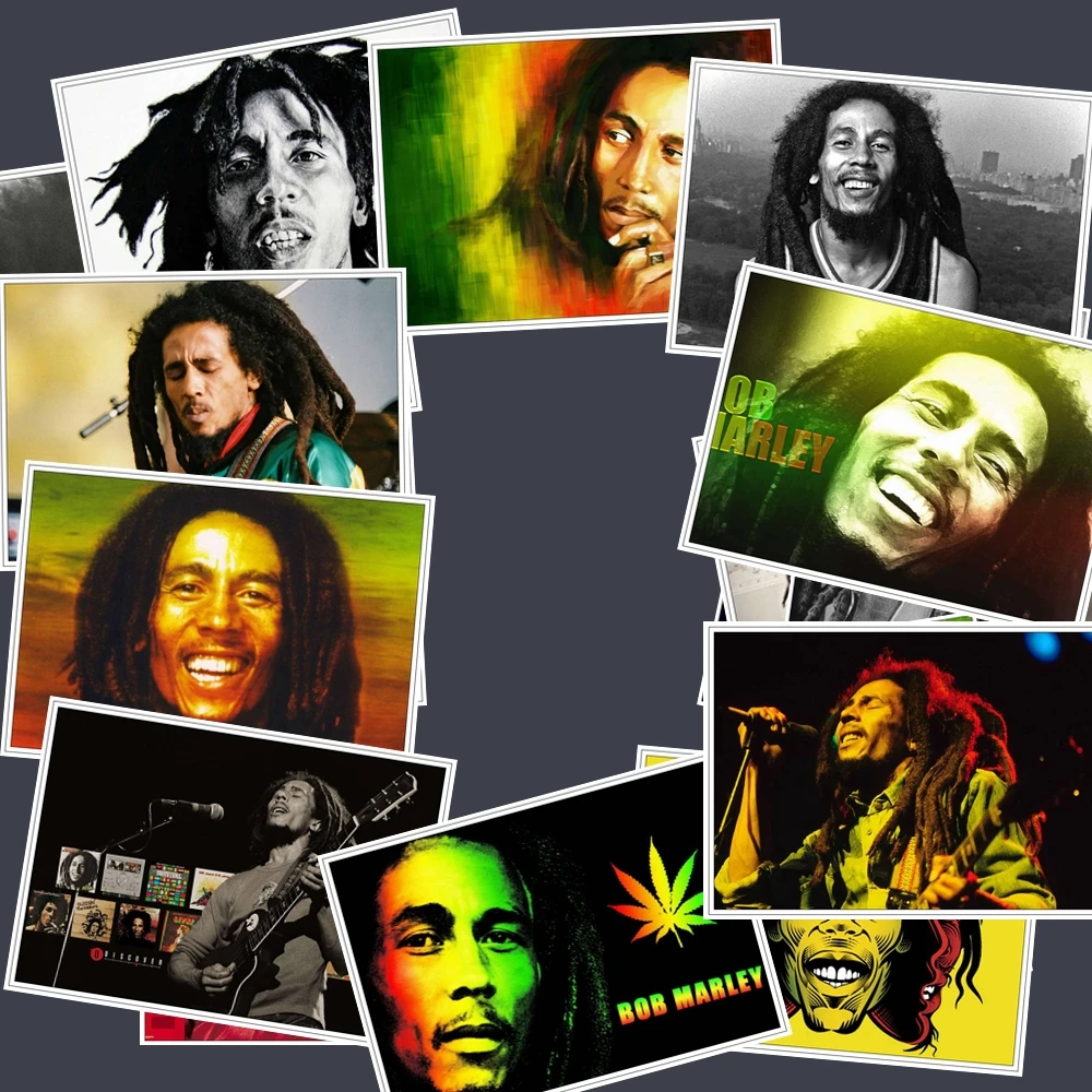 25 шт. Bob Marley стикер s Pack музыкальная наклейка для самодельный скейтборд мотоцикл багаж ноутбук стикер с рисунком из мультфильма наборы