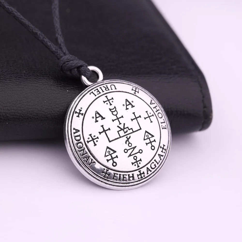 Teamer сверхъестественный талисман на удачу ключ кулон "Соломон" ожерелье Wiccan ювелирные изделия круглое Ожерелье Веревка Цепь