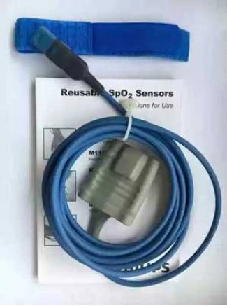 Оригинальный Новый многоразовый импульсный кислородный датчик SpO2 для Philips M1191BL