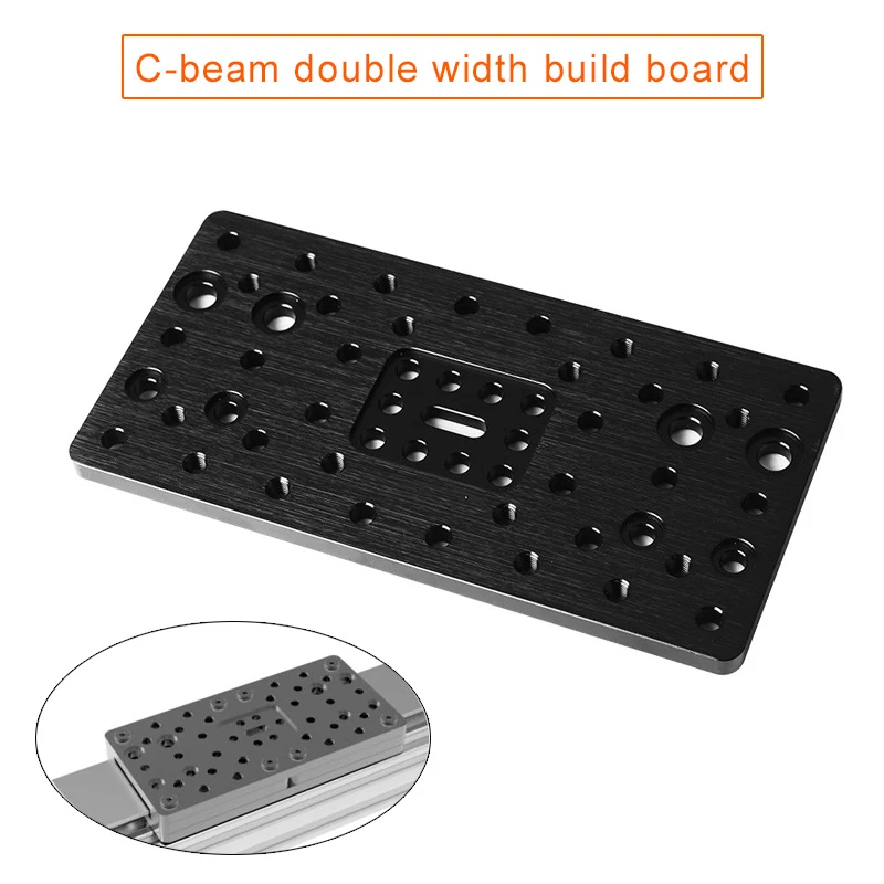 

New Aluminum Alloy Gantry Plate Double Wide for C-beam 3D Printer CNC Machine DOM668