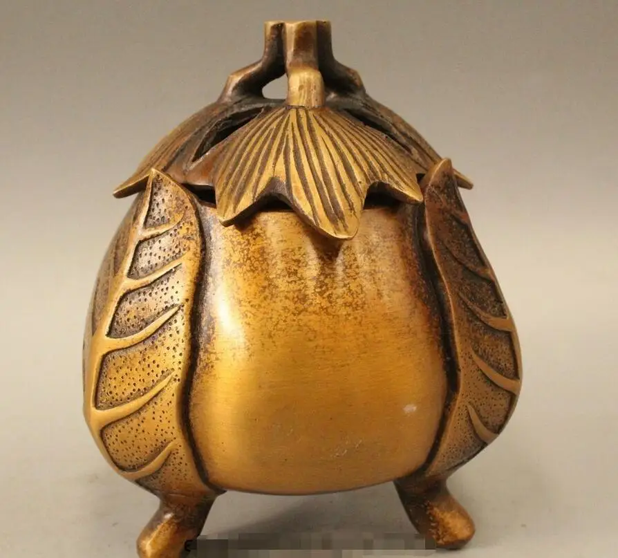 6 &quotКлеймо Китай Династия Китайский Медный лист Цветок Курильница | Дом и сад