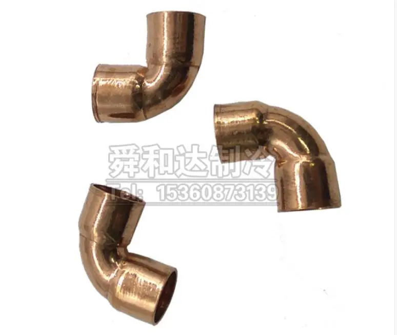

Welded 90 degree copper pipe elbow neck bending Flared copper bend joint 6-32mm Cooling and Heating Tool Accessories