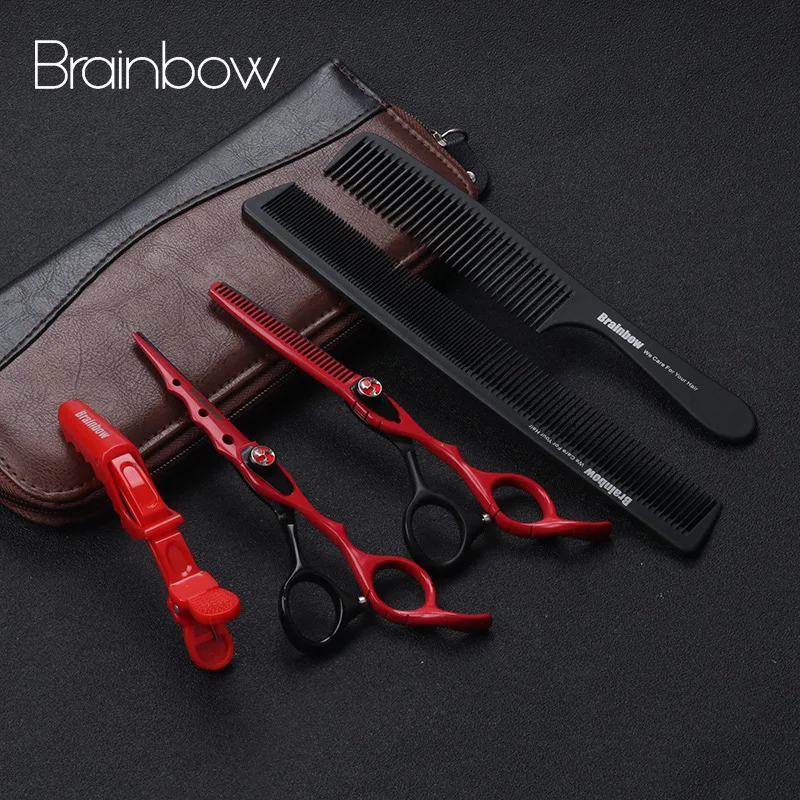 Ножницы Brainbow для парикмахерской 6 0 дюйма набор ножниц стрижки и филировки волос