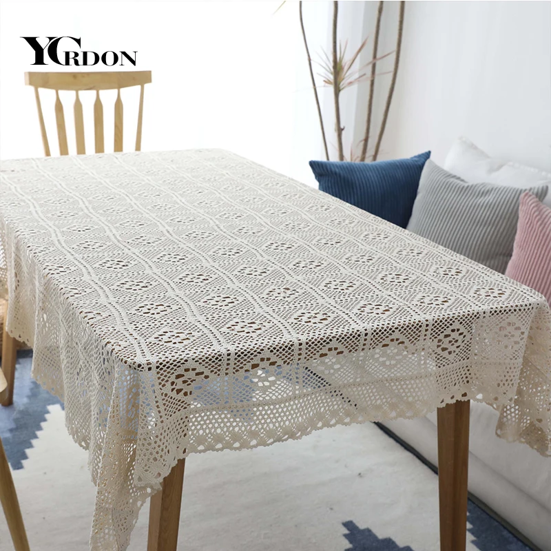 CANIRICA скатерть 100% хлопок выдолбленная в пасторальном стиле для дома вечерние