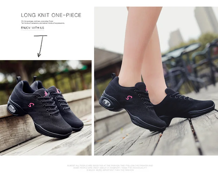Akexiya женские хип-хоп танцевальные кроссовки с воздушной подушкой из дышащей сетки, женские красные спортивные танцевальные кроссовки, обувь для учителя джаза, латинских танцев