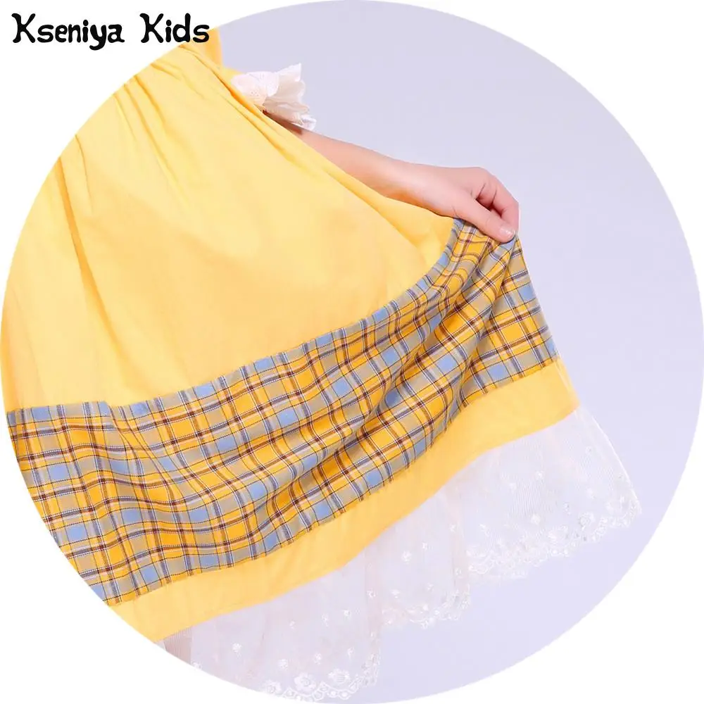 Kseniya Kids Spring Summer Baby Girls Fashion Show Clothing Victorian Lace Princess Cute Dress Girl Flower Party Costumes | Детская