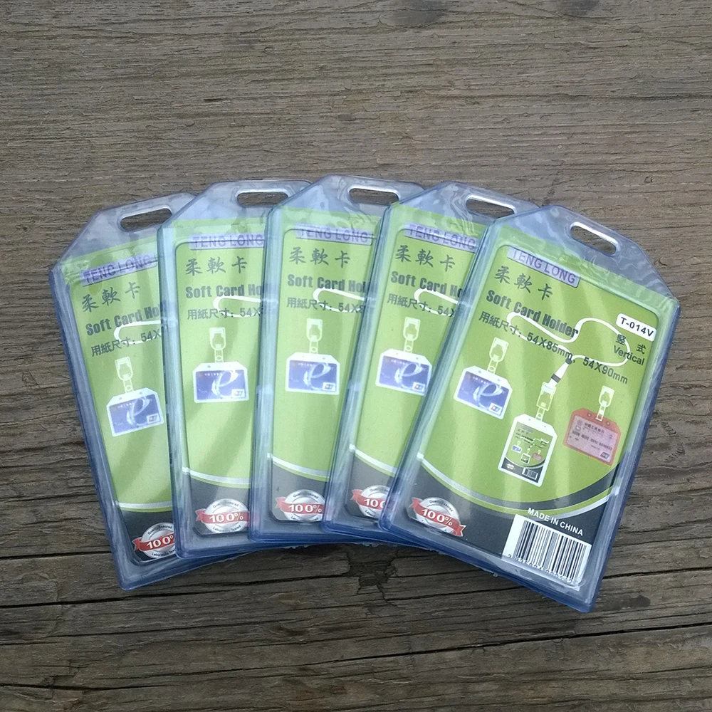 50 шт. рабочие мягкие держатели для кредитных карт банковские карты шейный