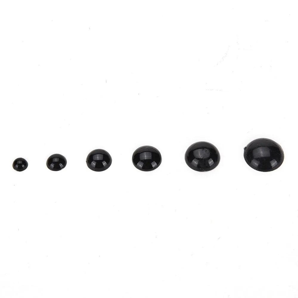 

100Pcs Black Plastic Doll Eyes Safety Eyes For Teddy Bear Stuffed Toys Snap Animal Scrapbooking Puppet Dolls Craft Eyes for Toy