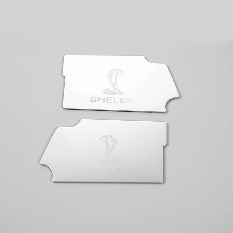 Matte(snake logo) HANGUP, нержавеющая сталь, автомобильная внутренняя дверная ручка, декоративная крышка, наклейка для Ford Mustang - Название цвета: Matte(snake logo)