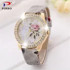 Часы женские кварцевые с кожаным ремешком, на кожаном ремешке