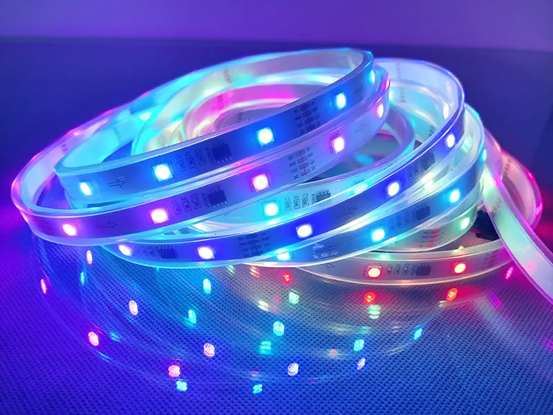 5 м 30 светодиодный s/M TM1934 цифровой RGB полосы 5050 SMD адресуемых гибкие Pixel Лента ТВ