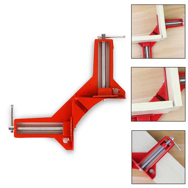 90 градусов прямоугольный зажим фиксированный металлический деревянная рамка