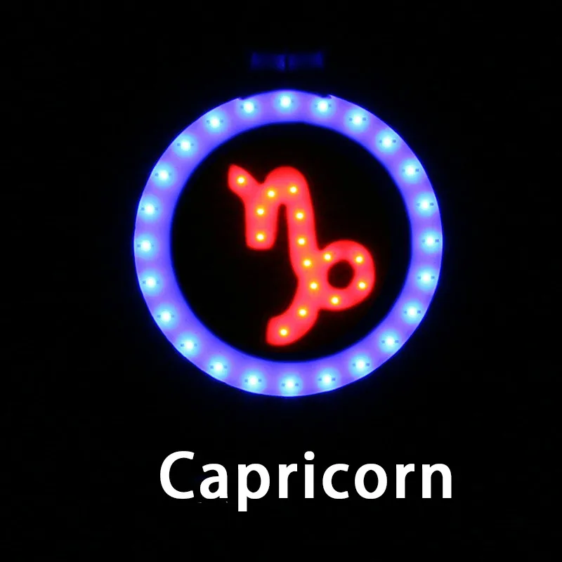 Capricorn Колесо велосипеда светильник Водонепроницаемый Велоспорт Шлем хвост светильник Фонари задний светильник для велосипеда USB Перезаряжаемые безопасности ночной езды - Цвет: Capricorn