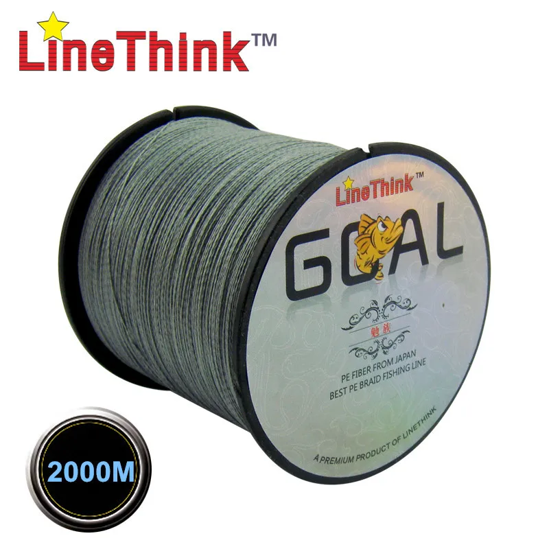 Фото 2000 м LineThink бренд цели самого лучшего качества, многонитеевая, 100% PE 4X плетеная рыболовная леска из ПЭ рыболовная оплетка Бесплатная доставка №5
