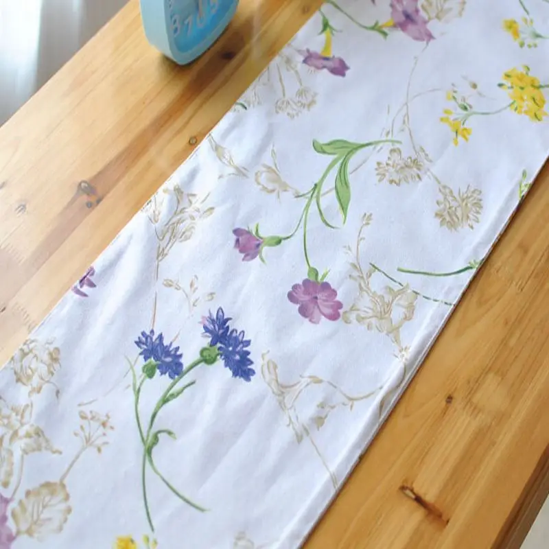 Утепленные пастырской цветочные печатных Настольная дорожка хлопок Чай s дома