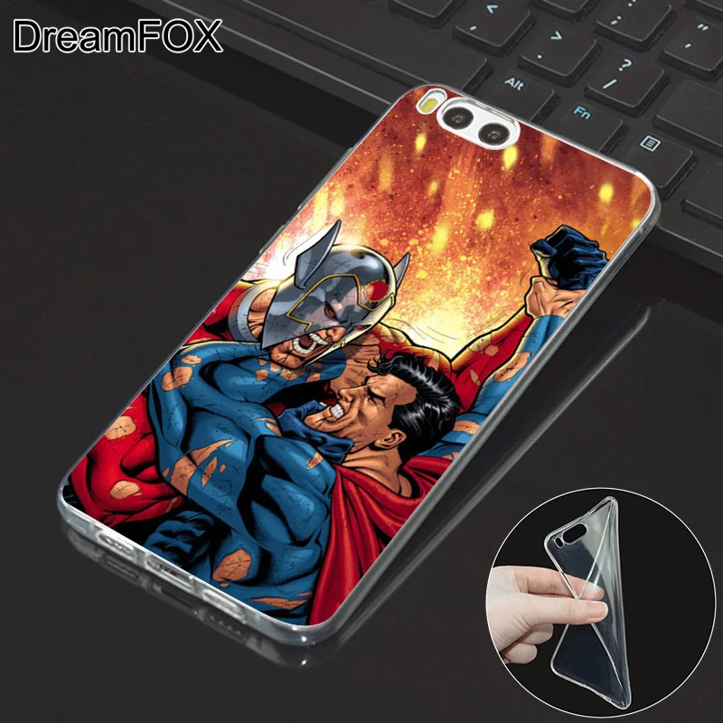 DREAMFOX M240 Hot Superman Soft TPU Silicone Case Cover For Xiaomi Mi Note 2 3 4 5 6 8 SE M5 4C 4S 5C 5S 5X 6X A1 Plus |