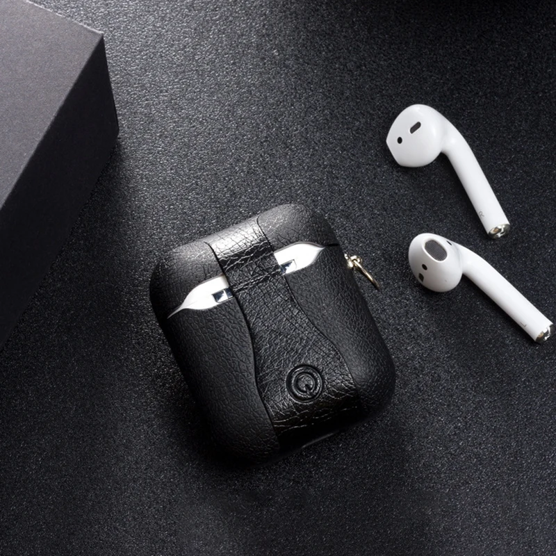 Аксессуары для Airpods чехол кожаный Apple Earpods защитный | Электроника