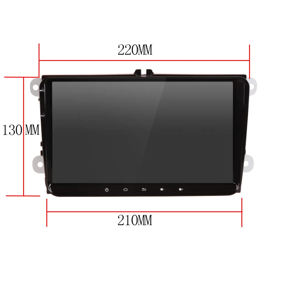 SZBULOAI Android 8.1 Car GPS Navigation for VW Volkswagen SKODA GOLF 5 Golf 6 POLO PASSAT B5 B6 JETTA TIGUAN dvd player BT RDS | Автомобили