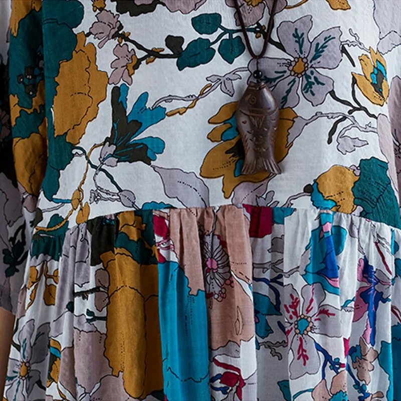 Женское платье-макси Elegdream повседневное длинное платье большого размера из