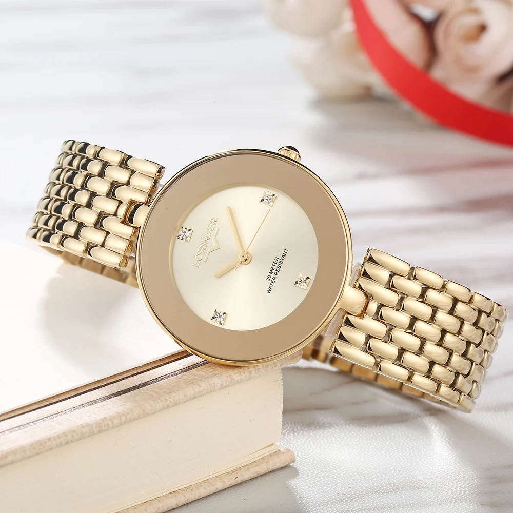 Женские наручные часы Relojes Para Mujer, японские кварцевые женские часы, роскошные Брендовые женские часы из нержавеющей стали, женские часы с зеркальным стеклом