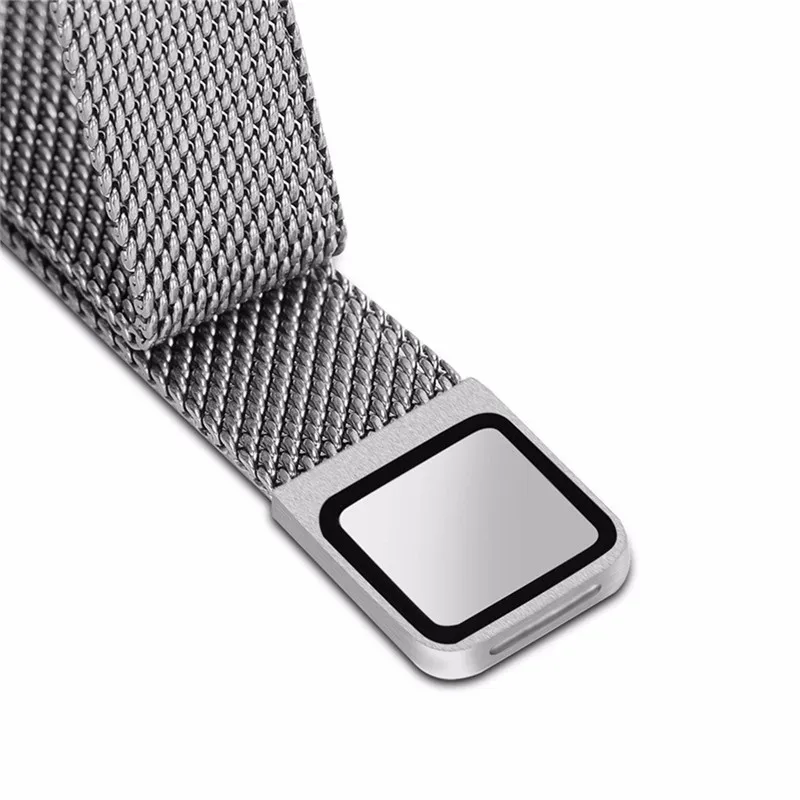 Цветной ремешок из нержавеющей стали для часов Xiaomi mi Band 2 Магнитная застежка с петлями умный браслет Ремешки mi Band 2 спортивный браслет