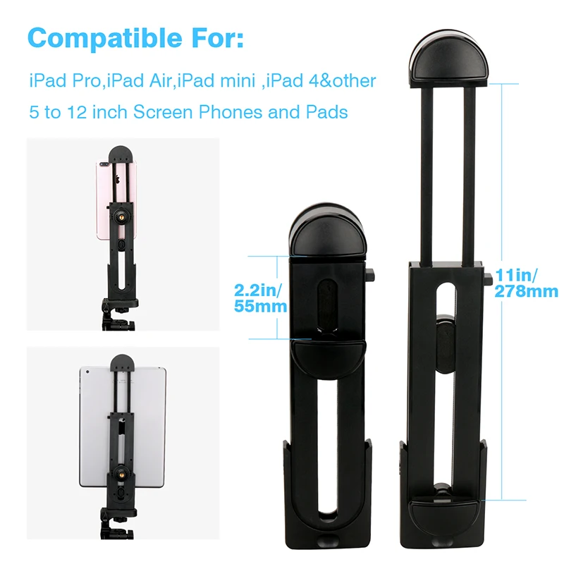 1/4 &quotвинт штатива крепление Подставка Кронштейн для iPad Pro iPhone X смартфон