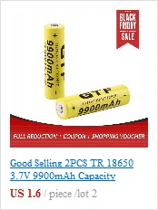 Безопасный 18650 3,7 V 12000mAh литий-ионная аккумуляторная батарея для светодиодный фонарик с Красной оболочкой