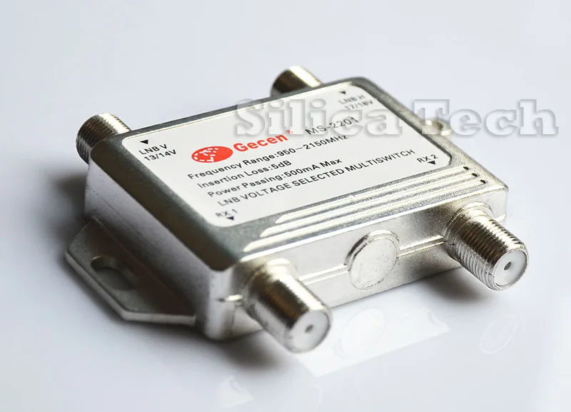 Gecen 2x2 13V/18V in 2 out Satellite LNB V/H multi-switch MS-2201 | Электроника