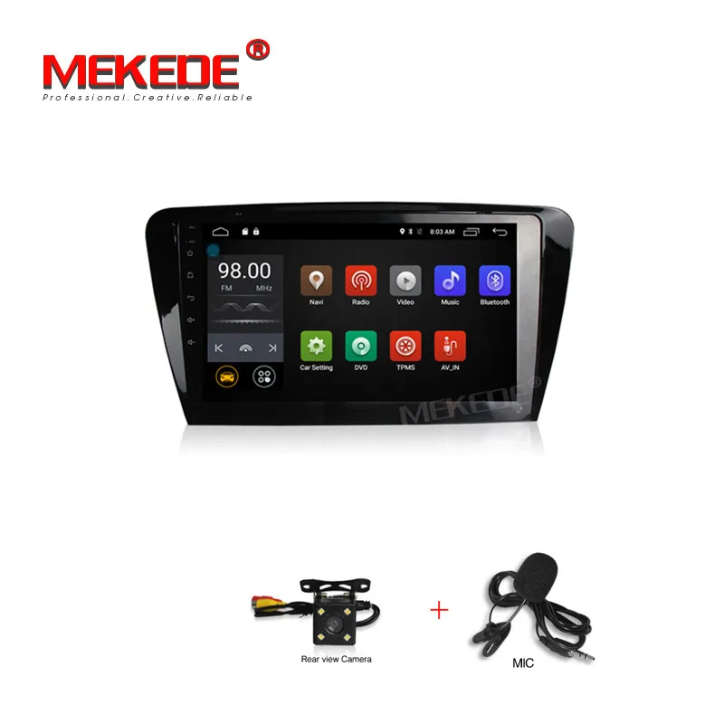 add camera 10," Android автомобильный gps DVD мультимедийный плеер для SKODA OCTAVIA аудио автомобильный Радио Стерео navigaton - Цвет: add camera