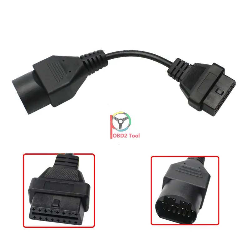 Для Mazda 17Pin до 16Pin OBD 2 OBD2 кабель диагностический Соединительный адаптер для Mazda 17 Pin до 16 Pin сканер Код разъемы
