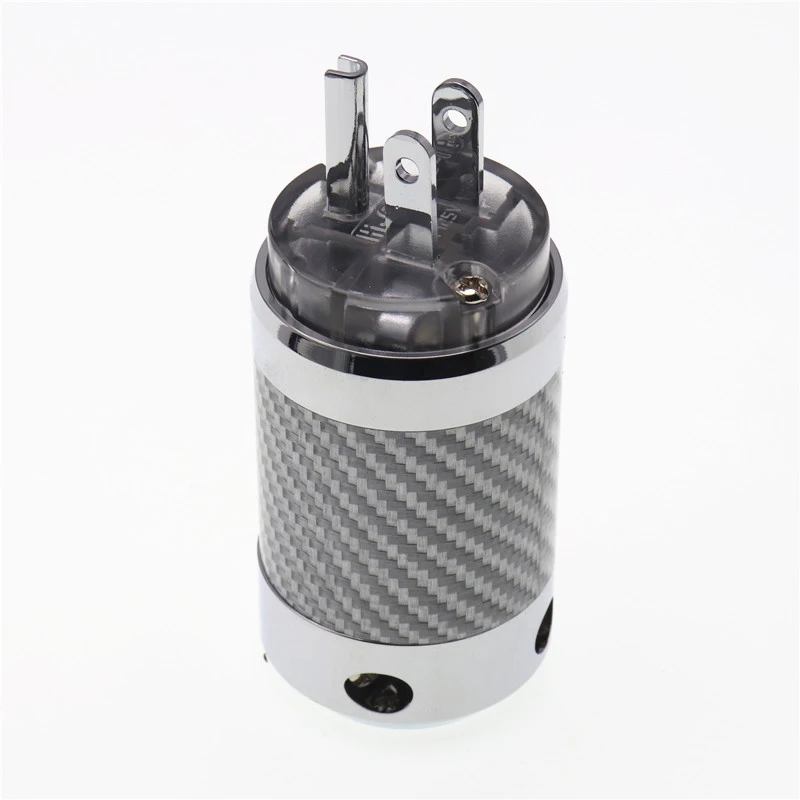 Пара разъемов питания из углеродного волокна с родиевым покрытием стандарта США