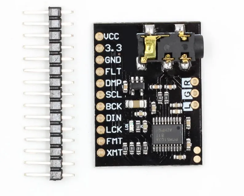 Новый PCM5102A DAC звуковая карта плата pHAT 3 5 мм стерео разъем 24 бит цифровой аудио
