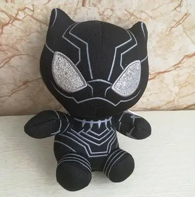 panther DC Marvel плюшевые игрушки мстители супергерой плюшевые куклы Капитан Америка, Железный человек Человек-паук Халк плюшевые мягкие игрушки Человек-паук - Цвет: panther