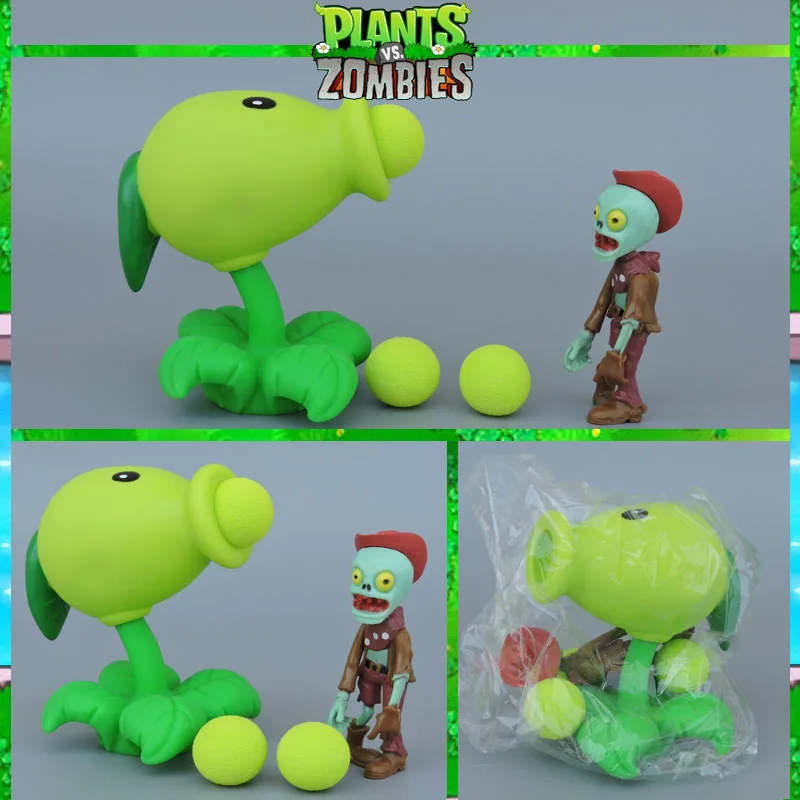 PVZ Растения против Зомби Peashooter ПВХ фигурка модель игрушки подарки игрушки для детей высококачественные игрушки